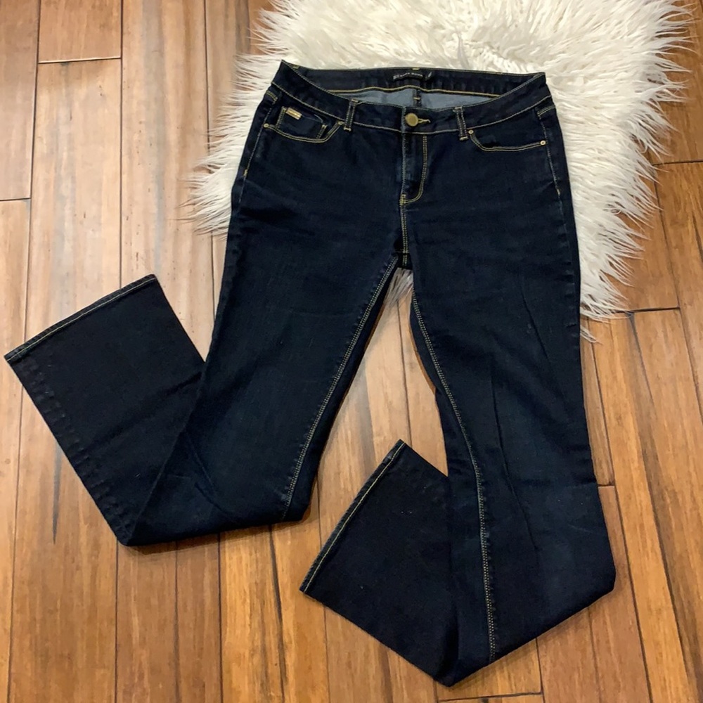 Zara Woman Premium Denim Collection Size 12 Dark Blue